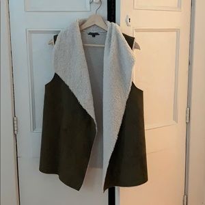 Faux fur lined vest